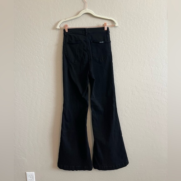 Rolla’s Eastcoast Flare Jeans | Galactic Black | High Rise Flare - Picture 7 of 8